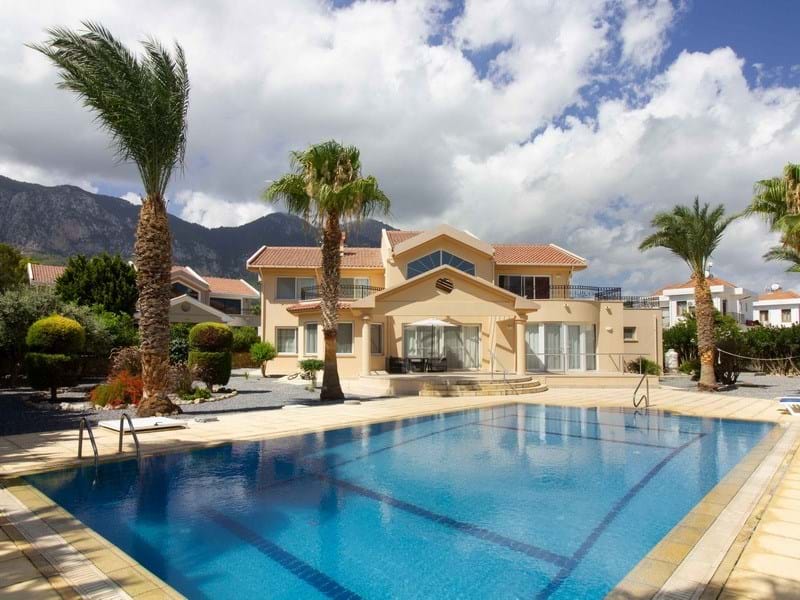 5-bedroom resale villa + 12m x 6m swimming pool + sea side location + under floor heating + air conditioning + established garden + garage + individual plot + Title deed in the previous owner’s name VAT paid