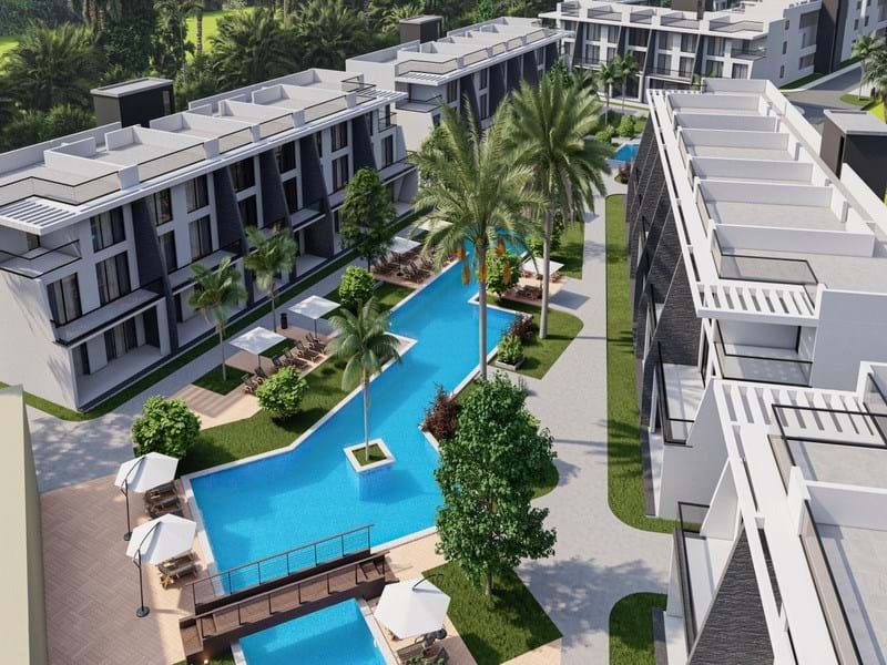 2-bedroom ground apartments & penthouses + Communal swimming pool + 3 years payment plan