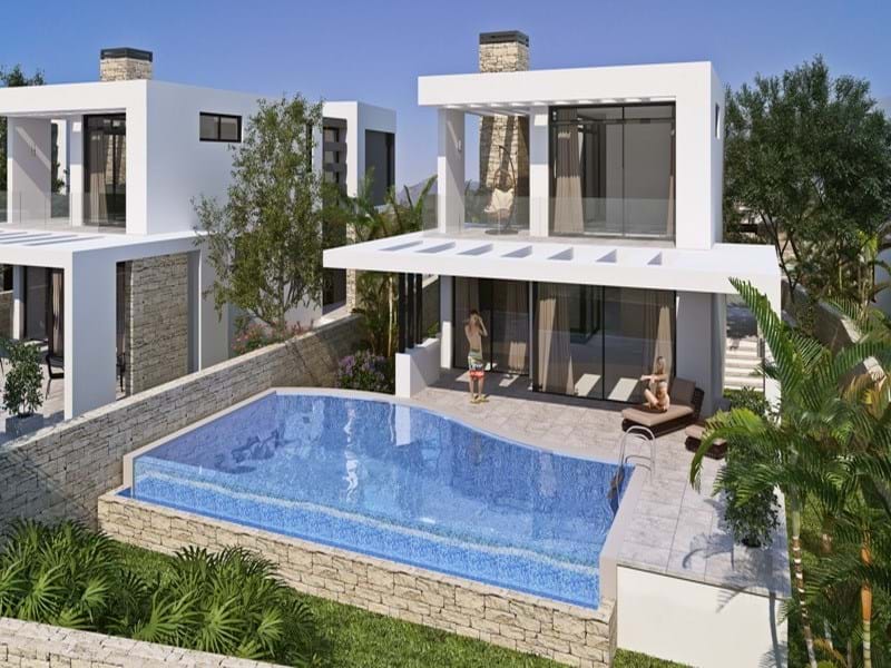 3 bed CONTEMPORARY DESIGNED villas + off plan + swimming pool + sea side location + Payment plan & mortgage up to 10 years