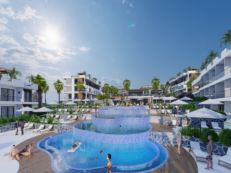 Amazing 1+1 bedroom apartments + off plan + 100m to the sea + communal pools + sea and mountains view + mortgage