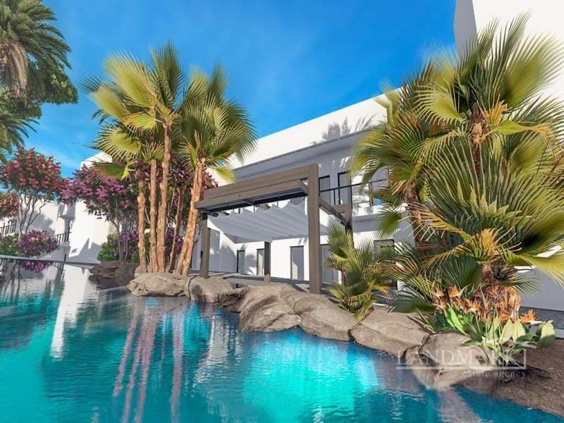 Contemporary 1 bedroom garden apartments + communal pools + indoor heated pool + SPA center + restaurant + bar + gym + sport facilities + walking distance to the beach + children’s play park + payment plan